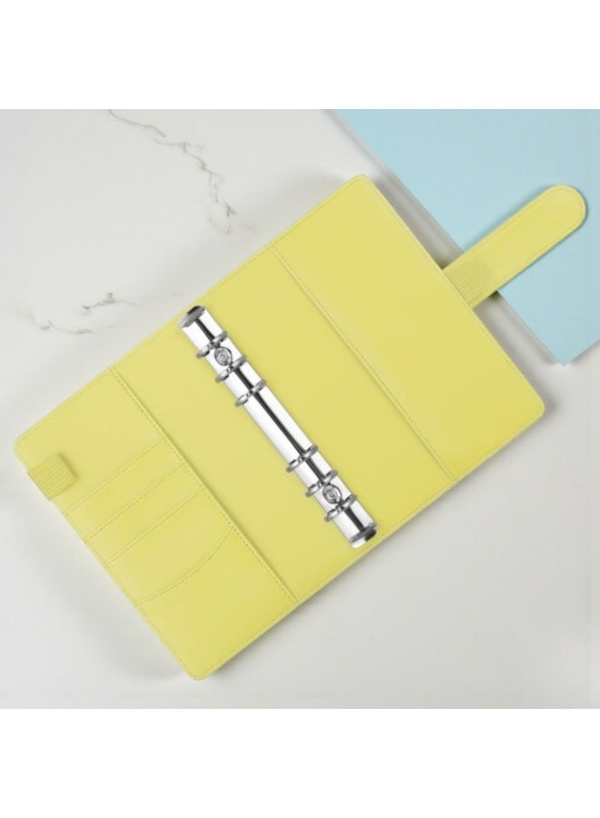 Faux leather wallet, money pouch, budget and notepad with card slots, cash and money compartment - A6 - Image 5